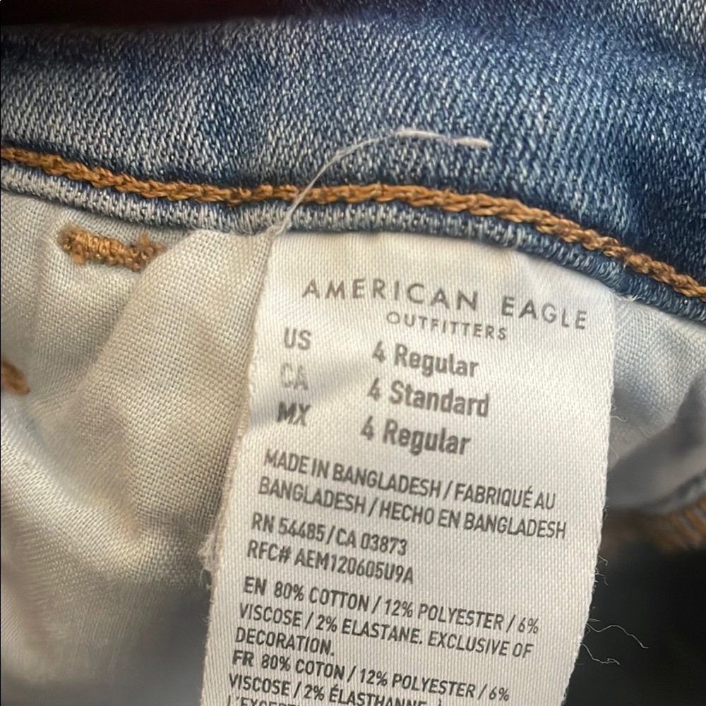 American Eagle Outfitters Denim Blue Skinny Jeans - Picture 5 of 6